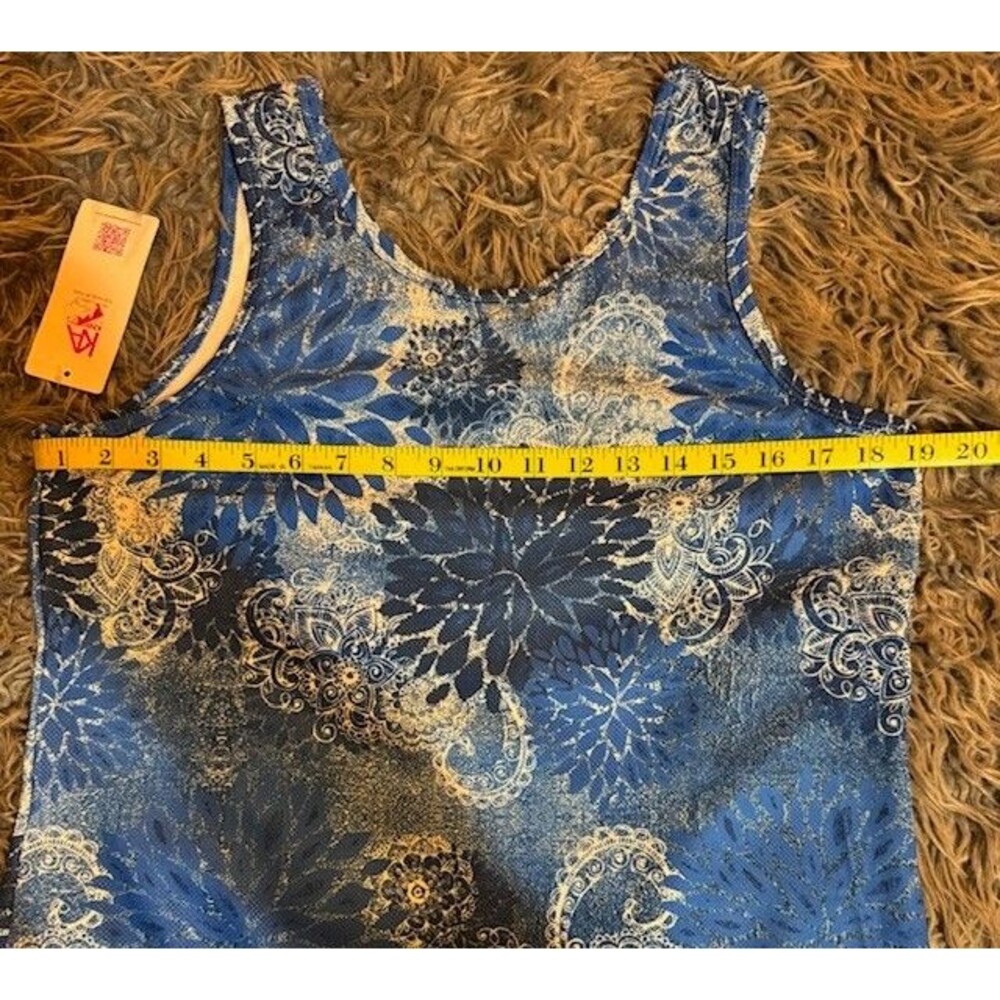 Penn‎ State Womens LRG Floral Paisley Sleeveless Tank Top Knights Apparel NEW - Picture 6 of 10